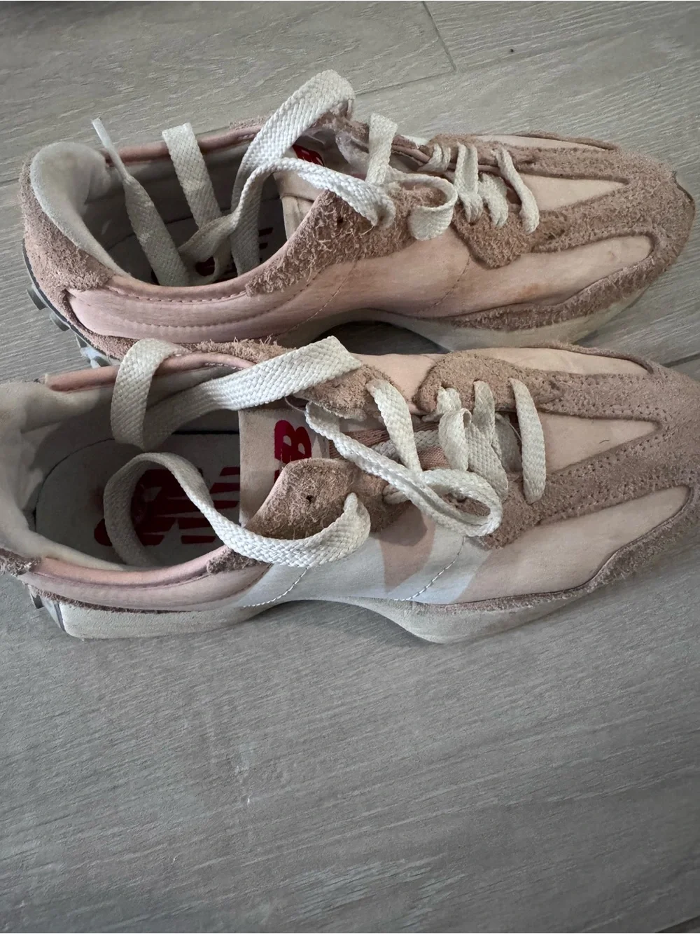 New Balance Pink and White Women's Sneakers